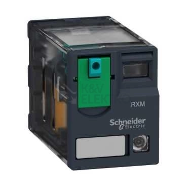 Obrázek produktu Spínací relé paticové Schneider Electric Zelio 4P (čtyřřadé) 24VDC/6A s LED RXM4AB2BD 0