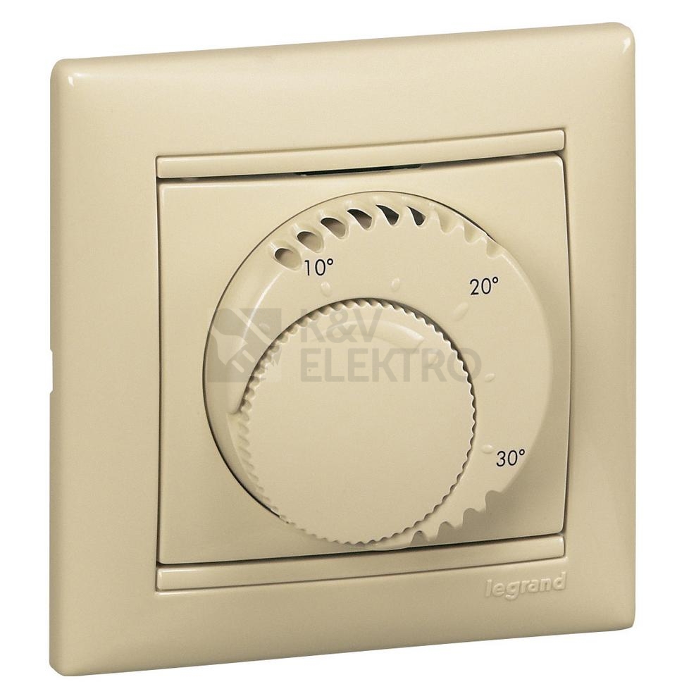 Obrázek produktu Legrand Valena termostat standard béžová 774126 1