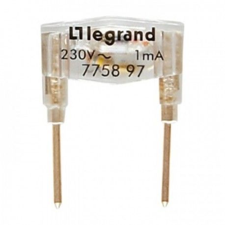 Legrand Galea Life doutnavka oranžová 230V 0,5mA 775897