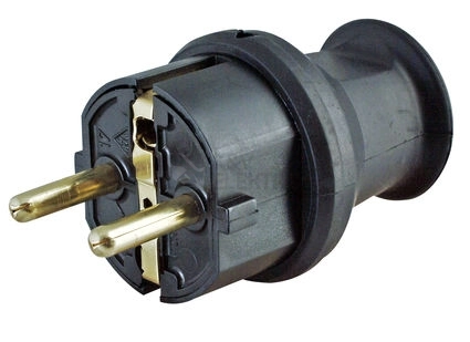 Obrázek produktu Kopp vidlice 2P+T černá IP44 16A/250V 1797.1600.5 0