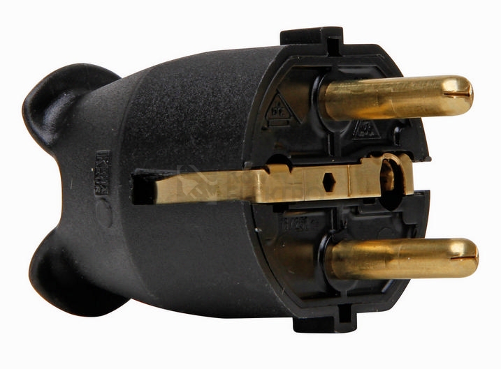 Obrázek produktu Vidlice Kopp 1757.0500.3 černá 16A/250V 0