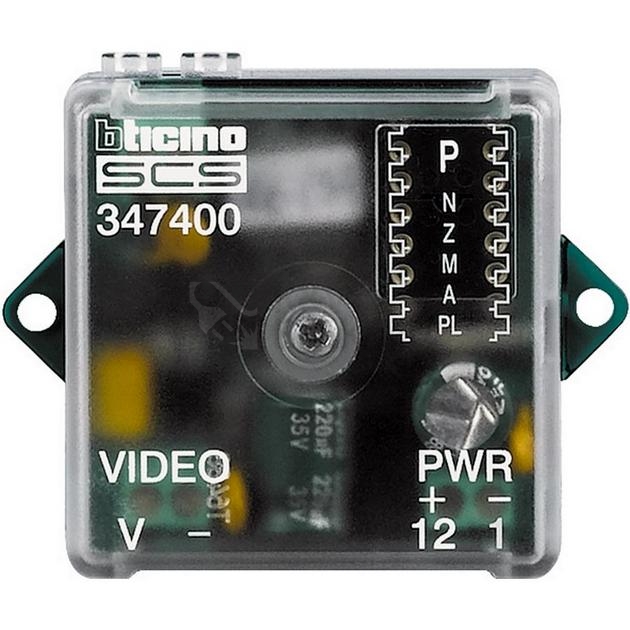 Obrázek produktu Konvertor videosignálu pro 2vodičové systémy Bticino /347400/ 0
