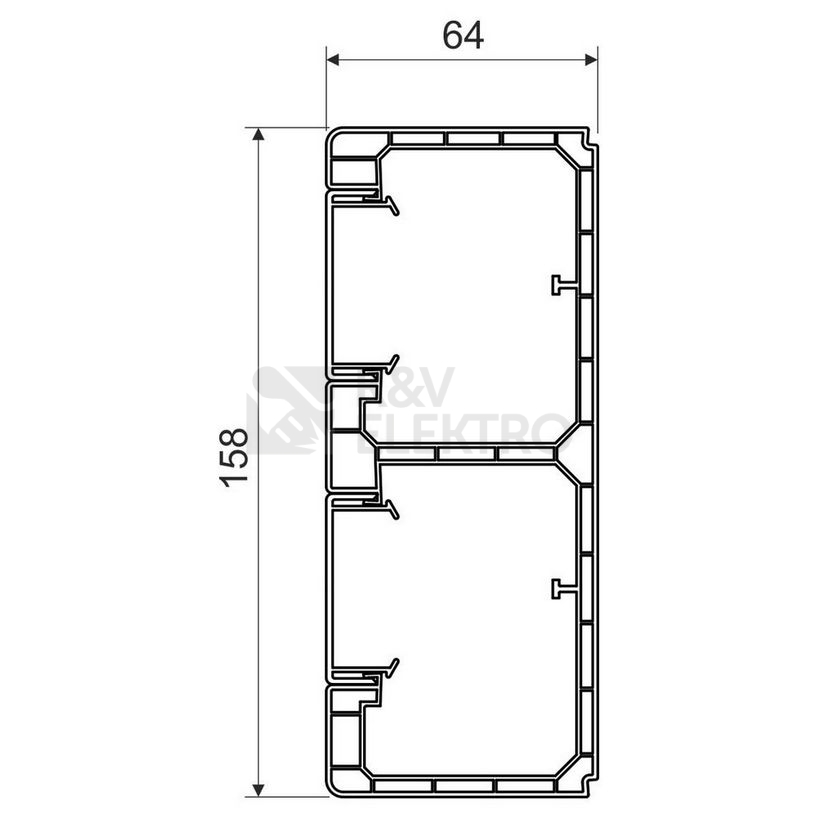 Obrázek produktu Parapetní žlab KOPOS PK 160x65 D HD 2m bílá 1