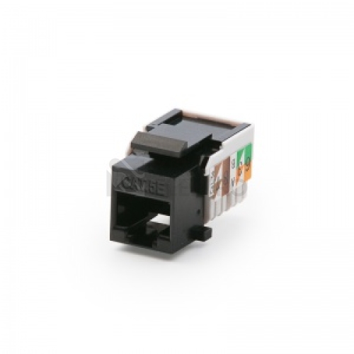  Konektor keystone Keline KEJ-C5E-U-BK RJ45 Cat.5e UTP 1208.10 černá pro šikmé nosné masky