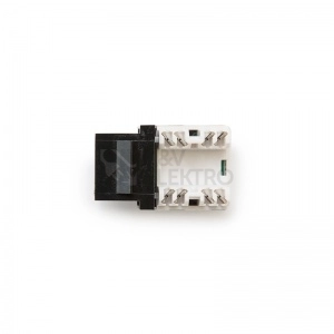 Obrázek produktu Konektor keystone Keline KEJ-C5E-U-BK RJ45 Cat.5e UTP 1208.10 černá pro šikmé nosné masky 2
