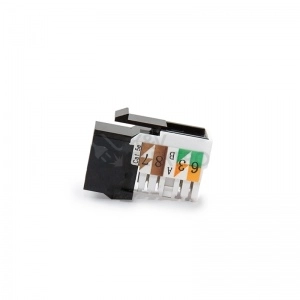 Obrázek produktu Konektor keystone Keline KEJ-C5E-U-BK RJ45 Cat.5e UTP 1208.10 černá pro šikmé nosné masky 3