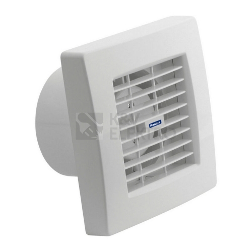 Axiální koupelnový ventilátor Kanlux TWISTER AOL100T 70953 s automatickou žaluzií a časovým doběhem