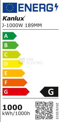 Obrázek produktu Halogenová žárovka lineární Kanlux J-1000W 189mm PREMIUM R7s 10418 2