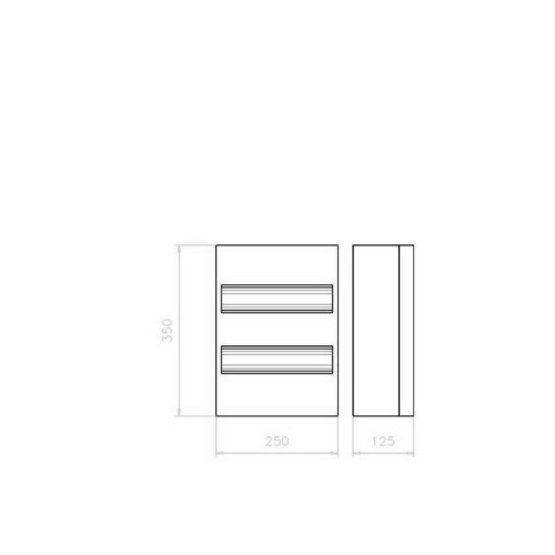 Rozvodnice EATON BC-A-2/26-TW-A na omítku bílé dveře 26M 101563