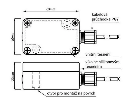Soumrakový spínač AZ-112 PLUS s čidlem 1000913 (obrázek 6)