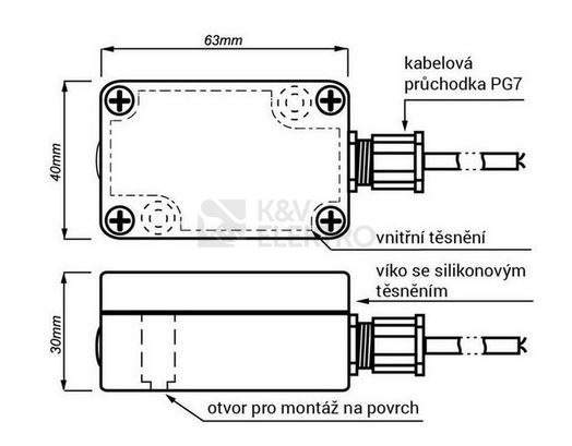 Obrázek produktu Soumrakový spínač AZ-112 PLUS s čidlem 1000913 5