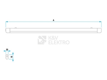 Obrázek produktu Zářivkové svítidlo s vypínačem Trevos SB 110 E 1x10W T8 12215 1
