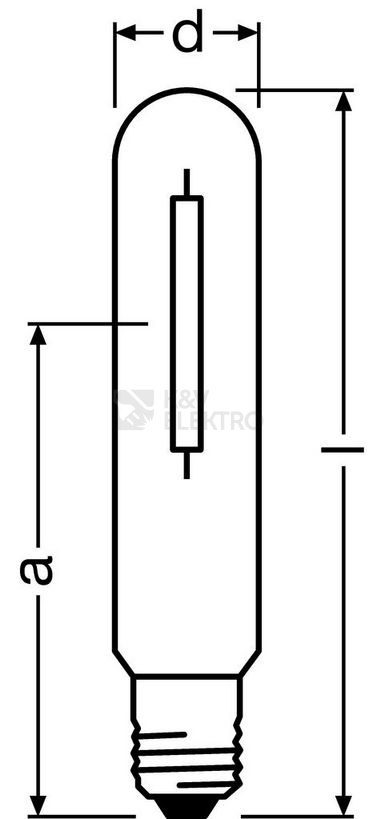 Obrázek produktu Výbojka OSRAM NAV-T 150W SUPER 4Y teplá bílá 2000K 1