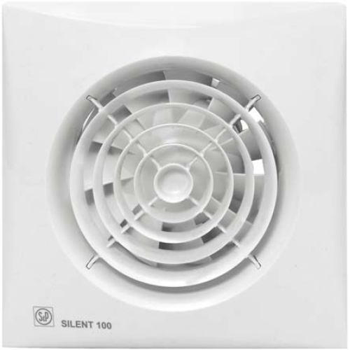 Levně Koupelnový ventilátor se zpětnou klapkou Soler & Palau SILENT 100CZ