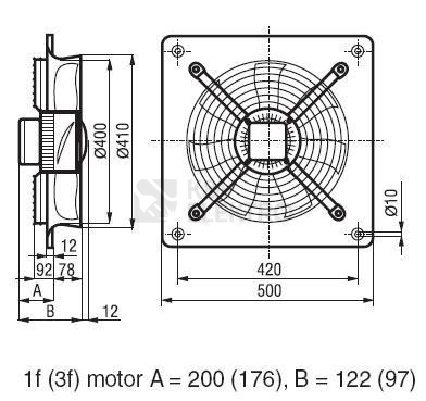 Obrázek produktu Ventilátor HXBR/4-400 E 230V 1
