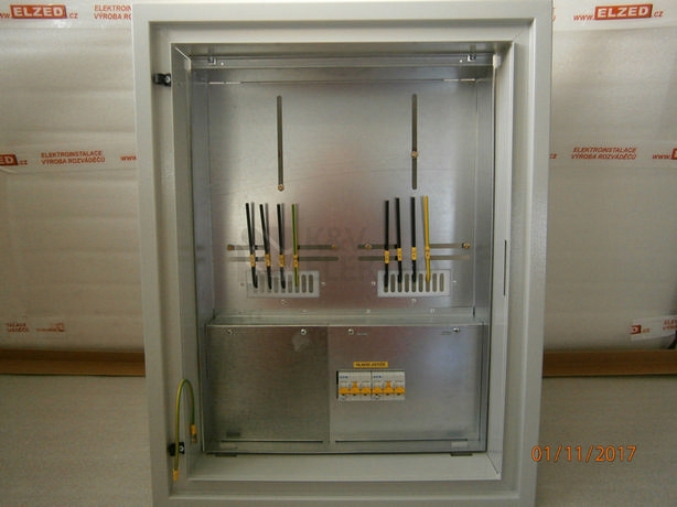 Obrázek produktu  Elektroměrový rozvaděč RE20U/Z-KV B25/3 zapuštěný bílý 3