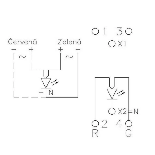 Světelné návěstí červená/zelená 230V AC/DC EATON Z-UEL230 284923 (obrázek 5)