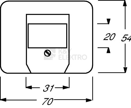 Obrázek produktu ABB Alpha exclusive kryt zásuvky reproduktorové slonová kost 1710-0-2496 (2CKA001710A2496) 1