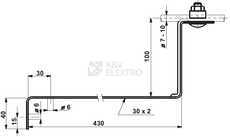 Obrázek produktu Podpěra vedení pod tašky PV 11C TREMIS V177 1