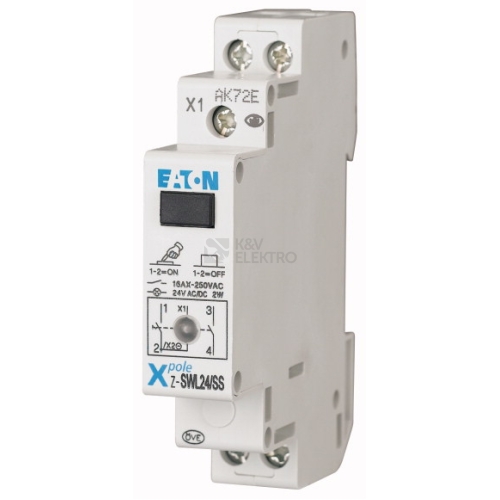 Vypínač s led Z-SWL24/SS /276304/