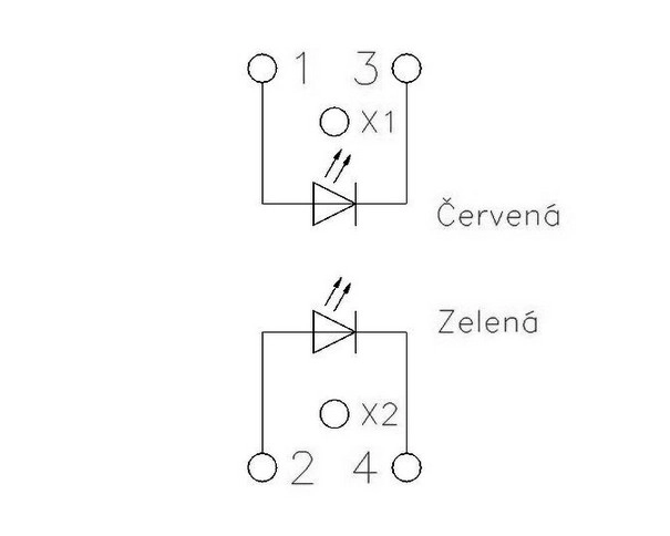 Signálka červená+zelená LED EATON Z-DLD/2/230 /284925/ (obrázek 3)