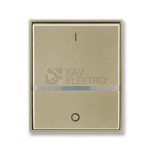 ABB Element,Time kryt vypínače s průzorem a potiskem šampaňská 3558E-A00655 33