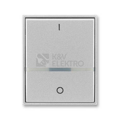 ABB Element,Time kryt vypínače s průzorem a potiskem titanová 3558E-A00655 08