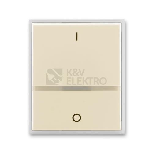 ABB Element,Time kryt vypínače s průzorem a potiskem slonová kost/ledová bílá 3558E-A00655 21