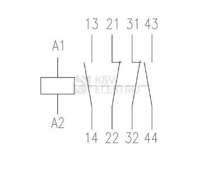 Obrázek produktu EATON STYKAC DILA-22(230V50HZ,240V60HZ) 4A 2