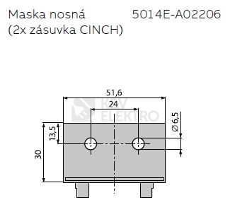 Obrázek produktu  ABB nosná maska 5014E-A02206 Element, Time CINCH 1
