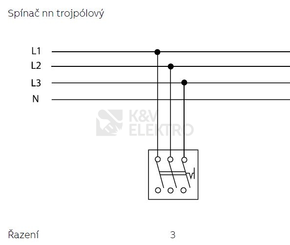 Obrázek produktu  ABB spínač 16A 1011-0-0816 CZ (2000/3 US) sporáková kombinace 1