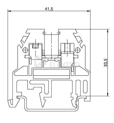 Obrázek produktu Svorka Elektro Bečov RSA 4 A světle modrá A131121 1