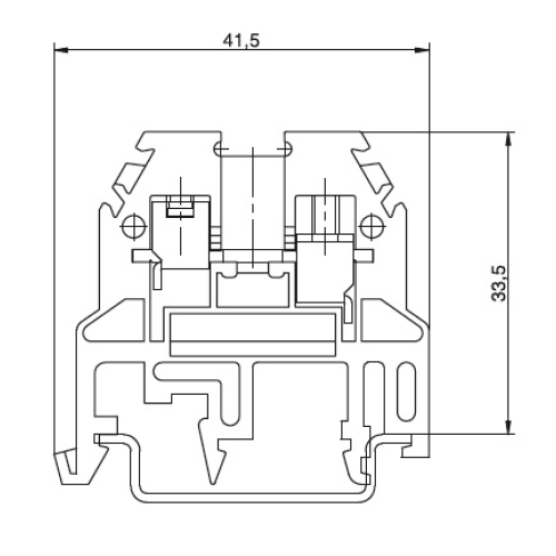 Svorka Elektro Bečov RSA 4 A tmavě modrá A131131