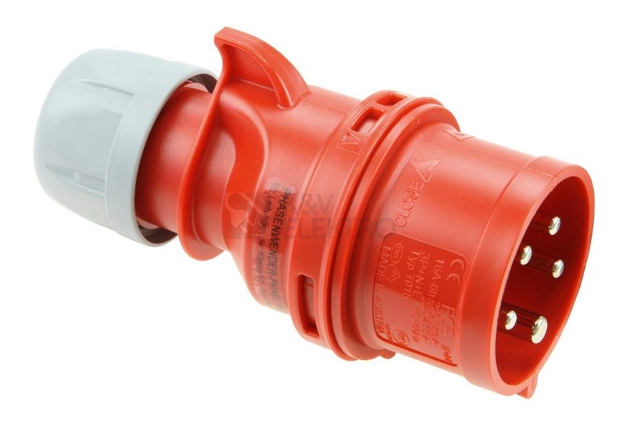 Obrázek produktu Vidlice se změnou fáze PCE 7025-6 32A/5P/400V IP44 Twist 0