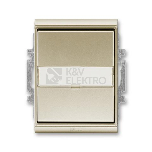ABB Element,Time vypínač č.6 IP44 s popisovým polem šampaňská 3558E-A06910 33