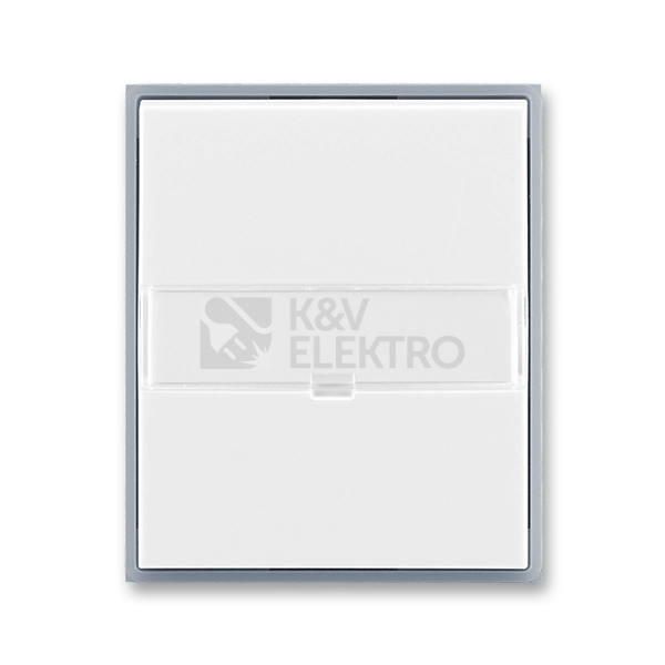 Obrázek produktu ABB Element kryt vypínače bílá/ledová šedá 3558E-A00610 04 s popisovým polem 0