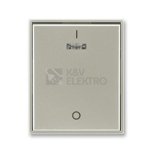 ABB Element,Time kryt vypínače s potiskem a průzorem starostříbrná 3558E-A00933 32
