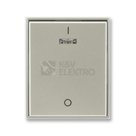 Obrázek produktu ABB Element,Time kryt vypínače s potiskem a průzorem starostříbrná 3558E-A00933 32 0