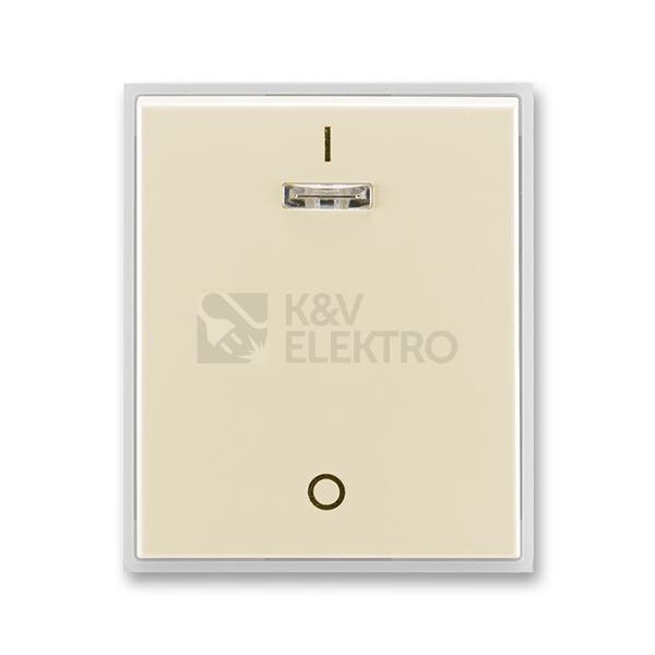 Obrázek produktu ABB Element,Time kryt vypínače s potiskem a průzorem slonová kost/ledová bílá 3558E-A00933 21 0
