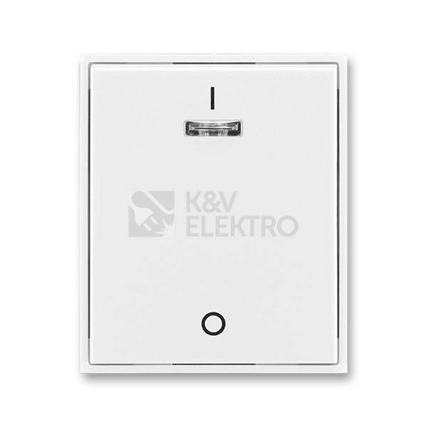 Obrázek produktu ABB Element,Time kryt vypínače bílá/bílá 3558E-A00933 03 s průzorem 0