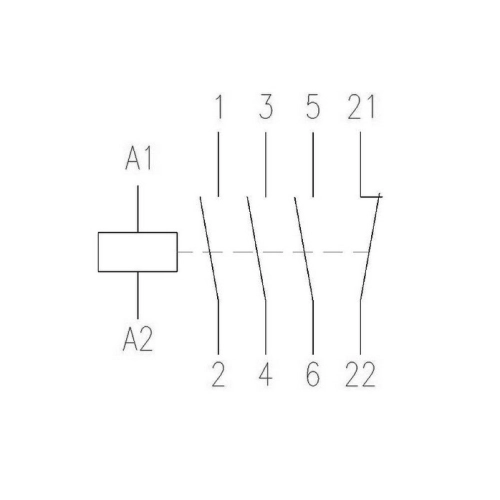 Stykač DILM12-01 12A AC-3 22A AC-1 1V 230V EATON DILM12-01(230V50HZ,240V60HZ) 276865 (obrázek 5)