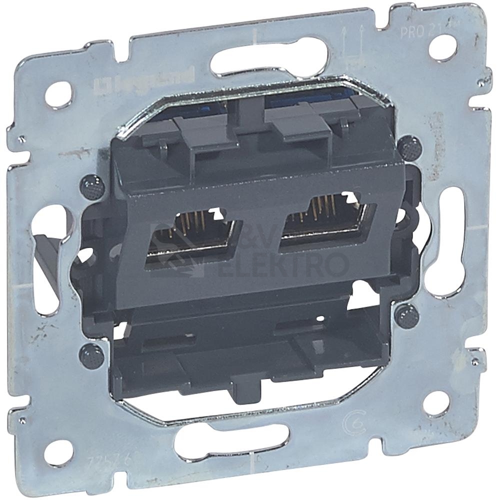 Obrázek produktu Legrand Galea Life datová zásuvka 2xRJ45 Cat. 5e UTP 775762 0