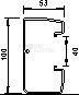 Obrázek produktu Parapetní žlab GEK-K53100 OBO 2m 6116027 1
