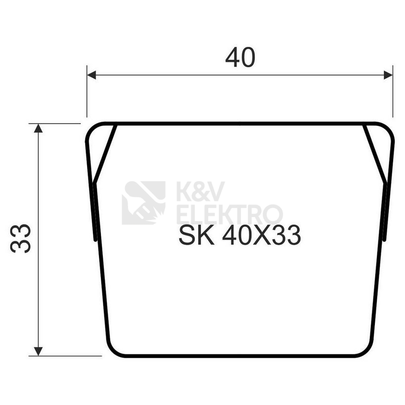 Obrázek produktu  Kanál stínící SK 40X33 S 1