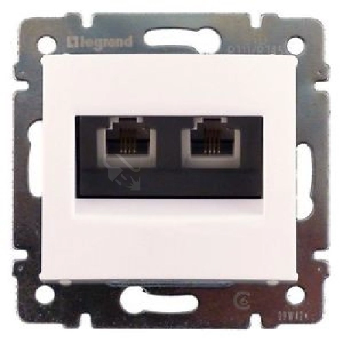  Legrand Valena datová zásuvka 2xRJ45 kategorie 5e UTP bílá 774239