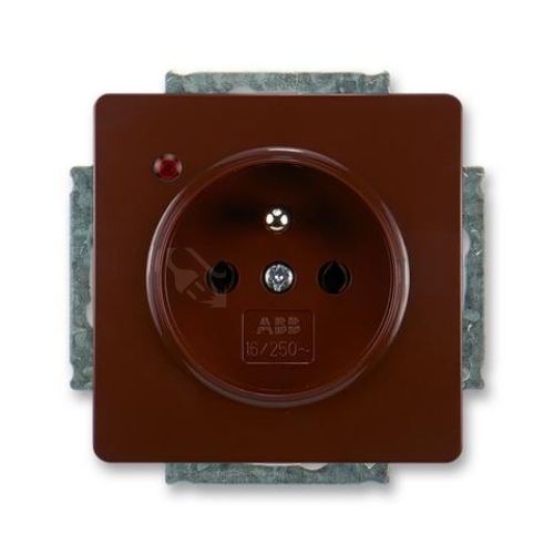 ABB Swing,Swing L zásuvka s přepěťovou ochranou hnědá 5598G-A02349 H1