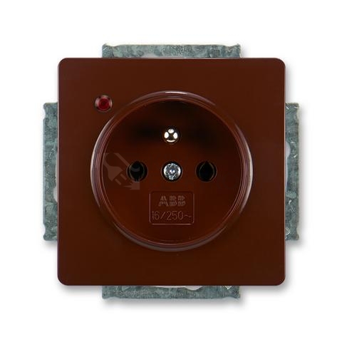 Obrázek produktu ABB Swing,Swing L zásuvka s přepěťovou ochranou hnědá 5598G-A02349 H1 0
