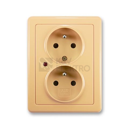 ABB Swing dvojzásuvka s přepěťovou ochranou béžová 5592G-C02349 D1