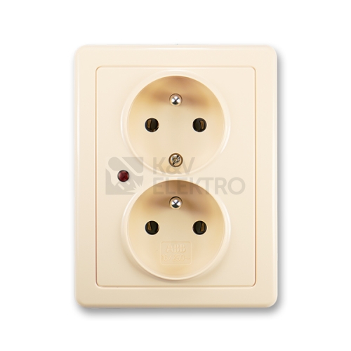 ABB Swing dvojzásuvka s přepěťovou ochranou krémová 5592G-C02349 C1