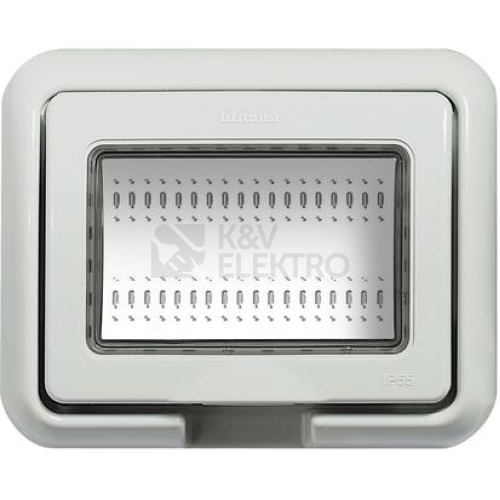 Bticino kryt 3 moduly IDROBOX IP55 šedá 24603